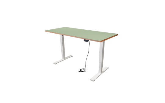Schreibtisch imstande, Gestell business-w + Platte 120x60cm Pistazio