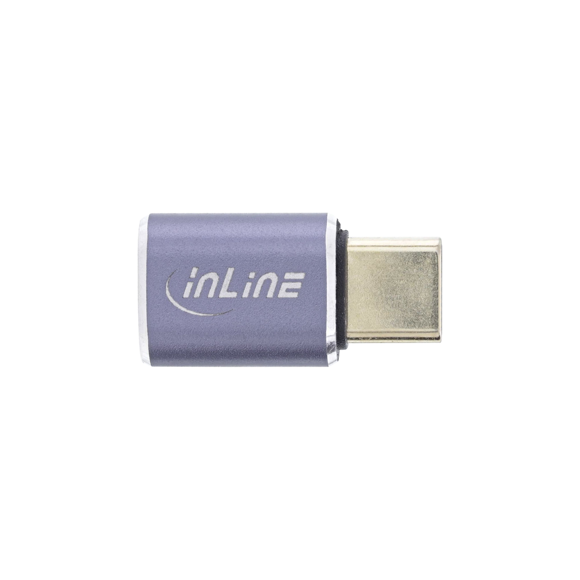 Inline® USB 4 Adapter, USB-C Stecker/Buchse, Aluminium, grau Inline® USB 4 Adapter, USB-C Stecker/Buchse, Aluminium, grau