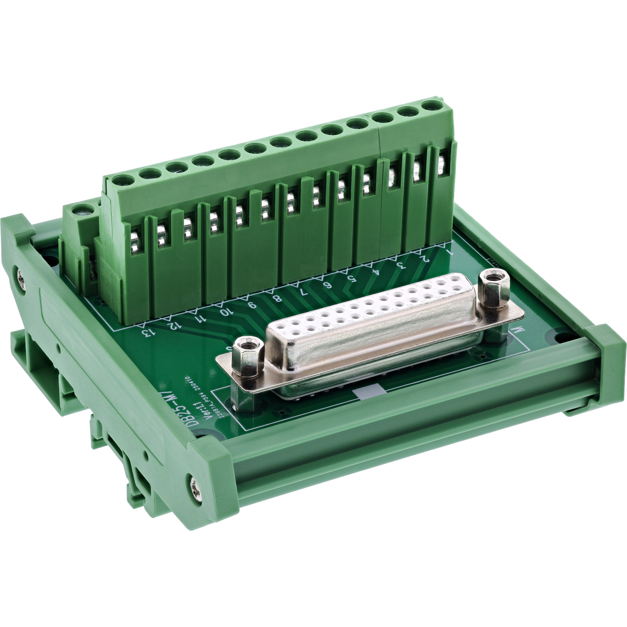 InLine® D-Sub 25 Terminalblock, Buchse, Schraubklemme, für Hutschiene InLine® D-Sub 25 Terminalblock, Buchse, Schraubklemme, für Hutschiene
