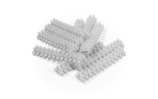 Lüsterklemme McPower, 12 Klemmen, 2,5mm², 3A, transparent, 10er-Pack