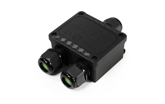 Abzweigdose McPower, IP68 - für Außen, 1 Ein- und 2 Ausgänge, Y-Version, 123x82x42mm