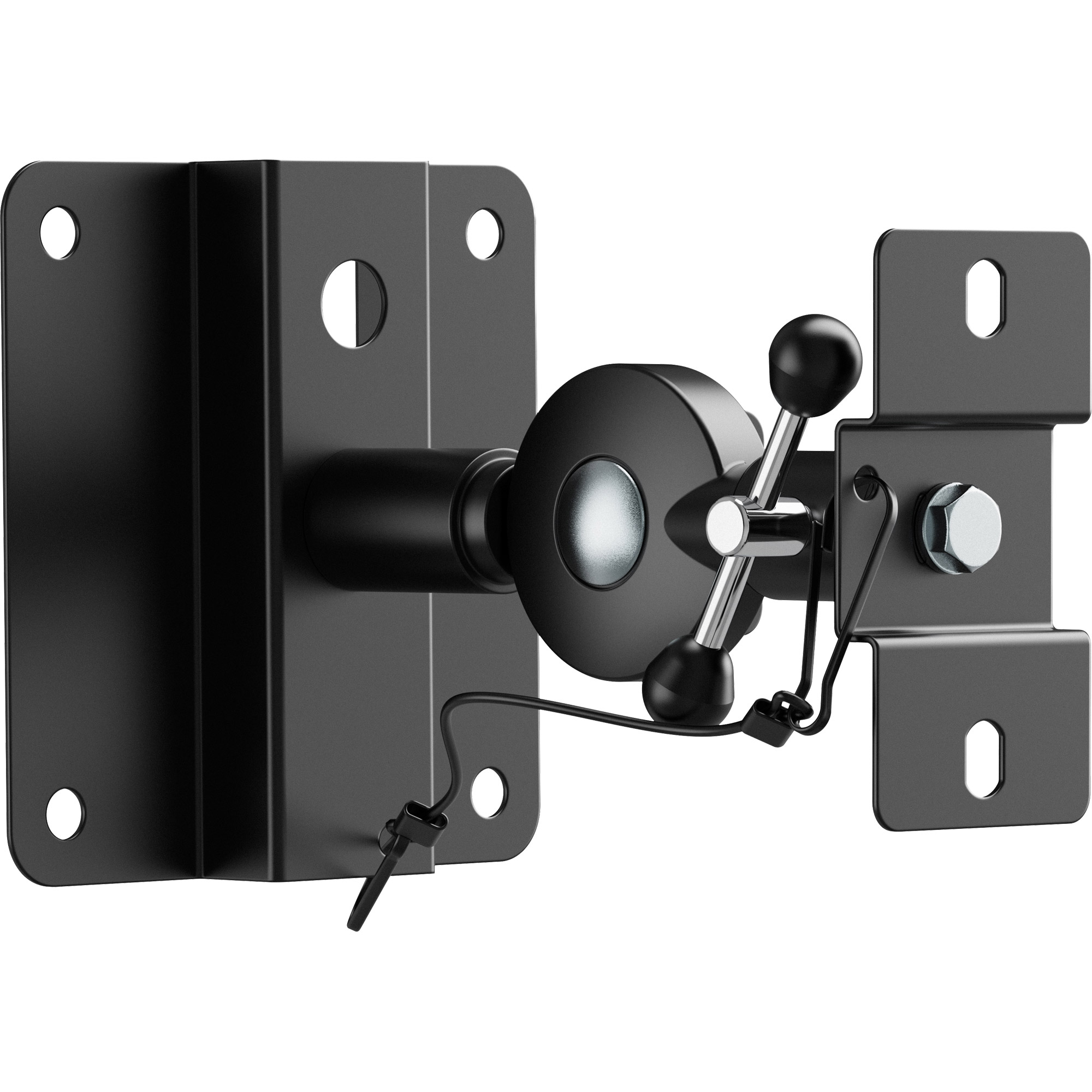 Inline® Lautsprecher Wandhalterung bis 15kg, 2er Set, schwarz