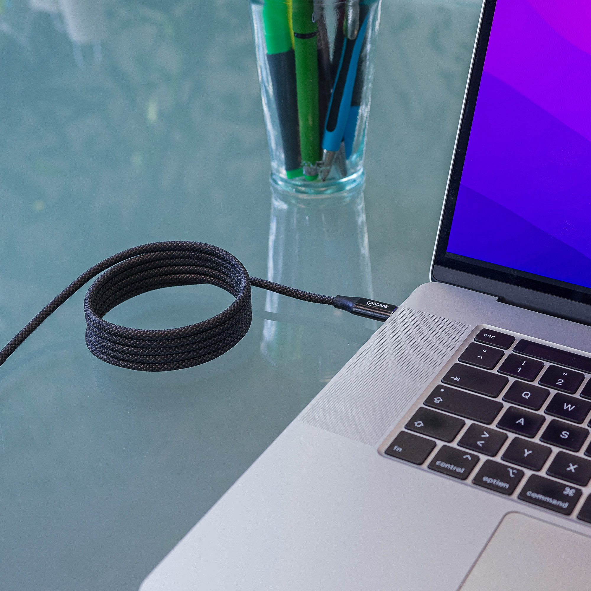 Inline® Magnetic USB-C Kabel, USB-C Stecker/Stecker, 100W, schwarz, 1m Inline® Magnetic USB-C Kabel, USB-C Stecker/Stecker, 100W, schwarz, 1m