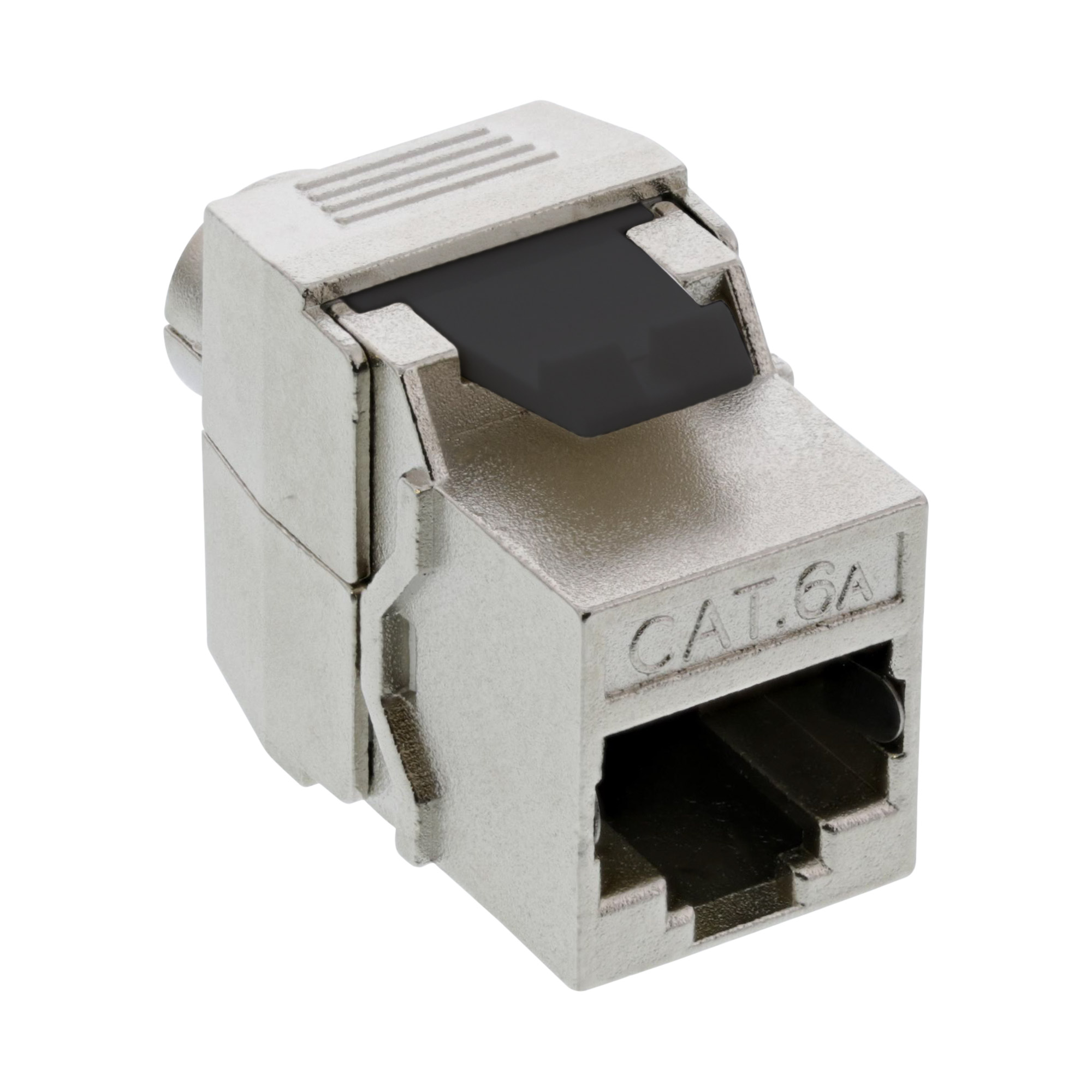 Inline® Keystone RJ45 Buchse, SNAP-In, Cat.6a, Schraubverschluss