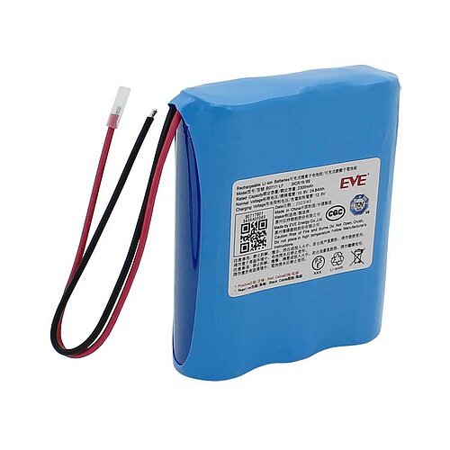 EVE 18650/26V 3S1P LiIon 10,8V 2550mAh max. Discharge 5,5A