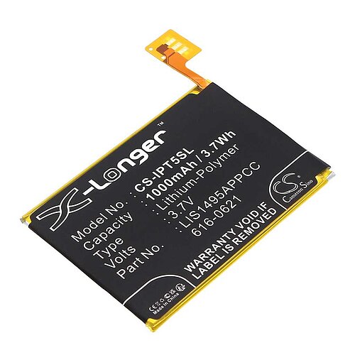 MP3-Akku LiPoly 3,7V 1000mAh passend für Apple iPod Touch 5 MP3-Akku LiPoly 3,7V 1000mAh passend für Apple iPod Touch 5