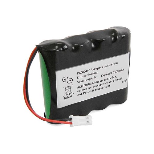 Akkupack NiMH 4,8V 2200mAh passend für: Rollstuhlwaage