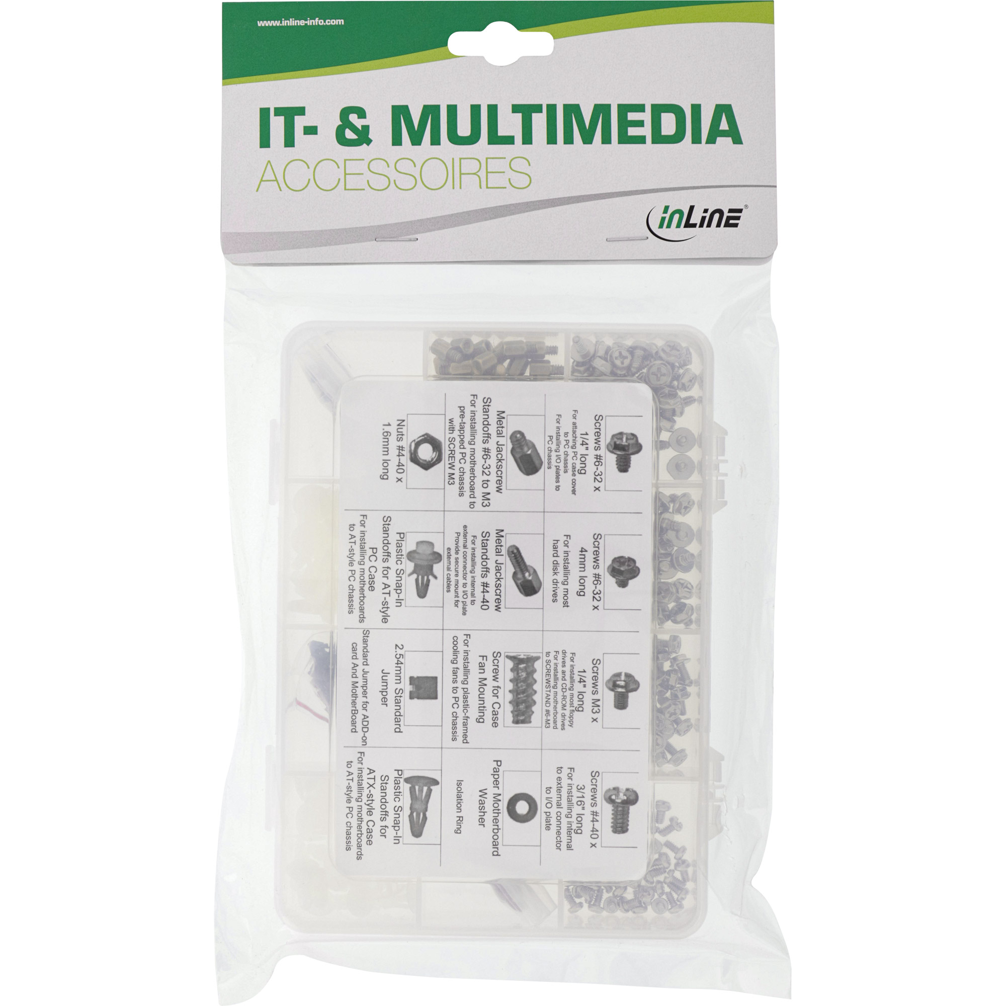 Inline® PC-Schraubenset, 550-teilig