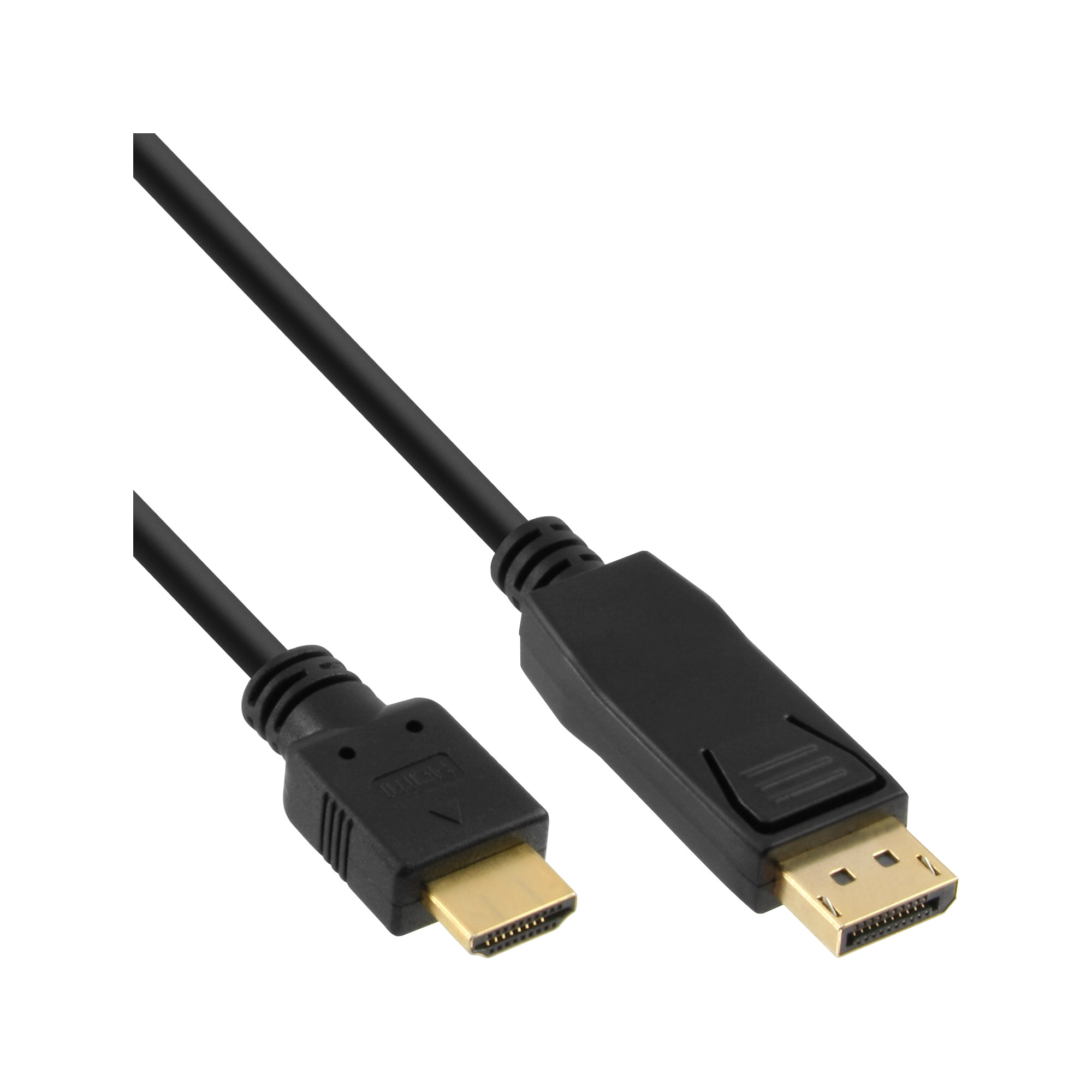 2m - 30er Bulk-Pack Inline® DisplayPort zu HDMI Konverter Kabel, schwarz