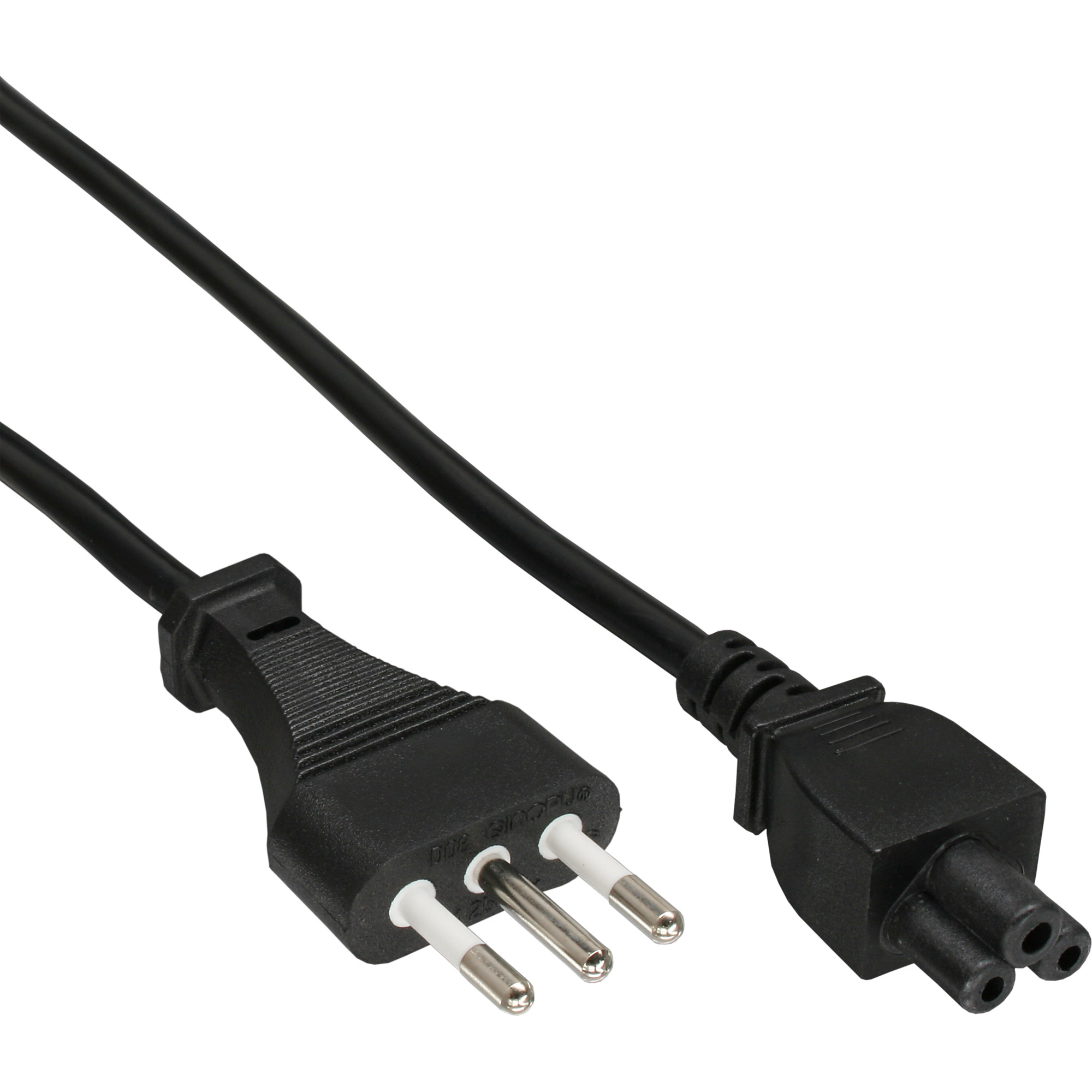 Inline® Netzkabel für Notebook, Italien, 3pol Kupplung, 2,0m Inline® Netzkabel für Notebook, Italien, 3pol Kupplung, 2,0m