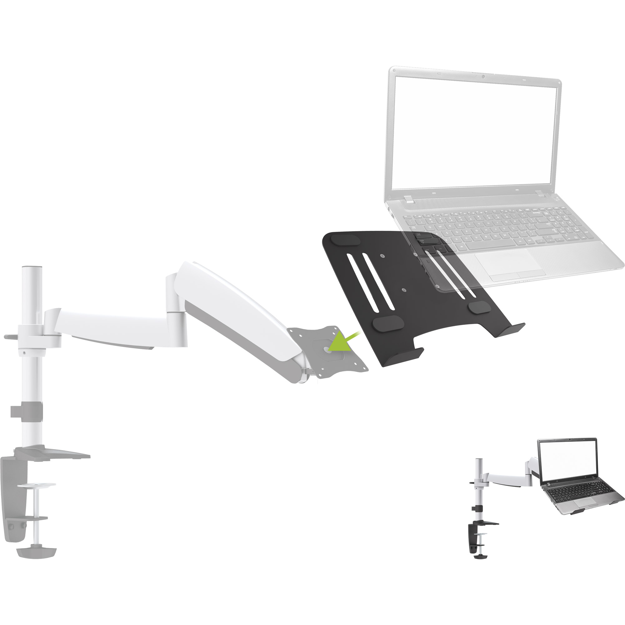 Inline® Notebook-Halterung mit VESA 75 Adapter