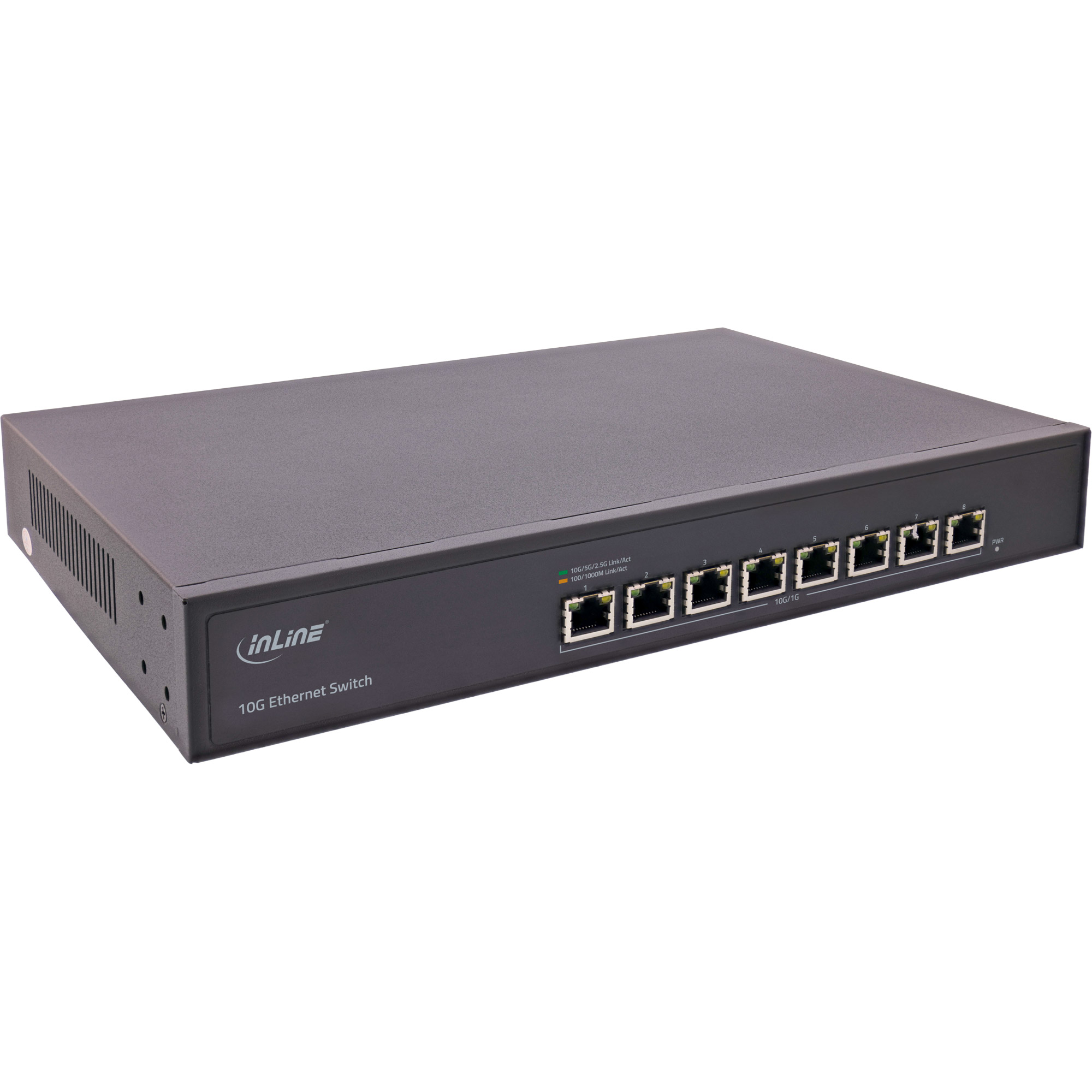InLine® Netzwerk Switch 8-Port, 10Gigabit Ethernet, 19", Metall, Lüfter InLine® Netzwerk Switch 8-Port, 10Gigabit Ethernet, 19", Metall, Lüfter