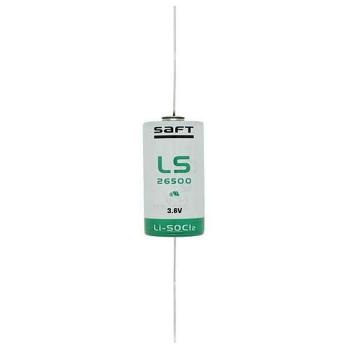 Saft Lithium LS26500 C 3,6V mit axialen Drähten Saft Lithium LS26500 C 3,6V mit axialen Drähten