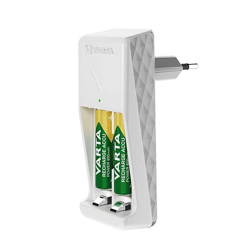 Varta 57656 201 421 Mini Charger inkl. 2x AAA 800mAh 56703 lädt 2 AA oder AAA NiMH Akkus Varta 57656 201 421 Mini Charger inkl. 2x AAA 800mAh 56703 lädt 2 AA oder AAA NiMH Akkus