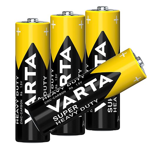 4x Varta Super Heavy Duty AAA Micro R03 Zink Kohle Batterie 4x Varta Super Heavy Duty AAA Micro R03 Zink Kohle Batterie