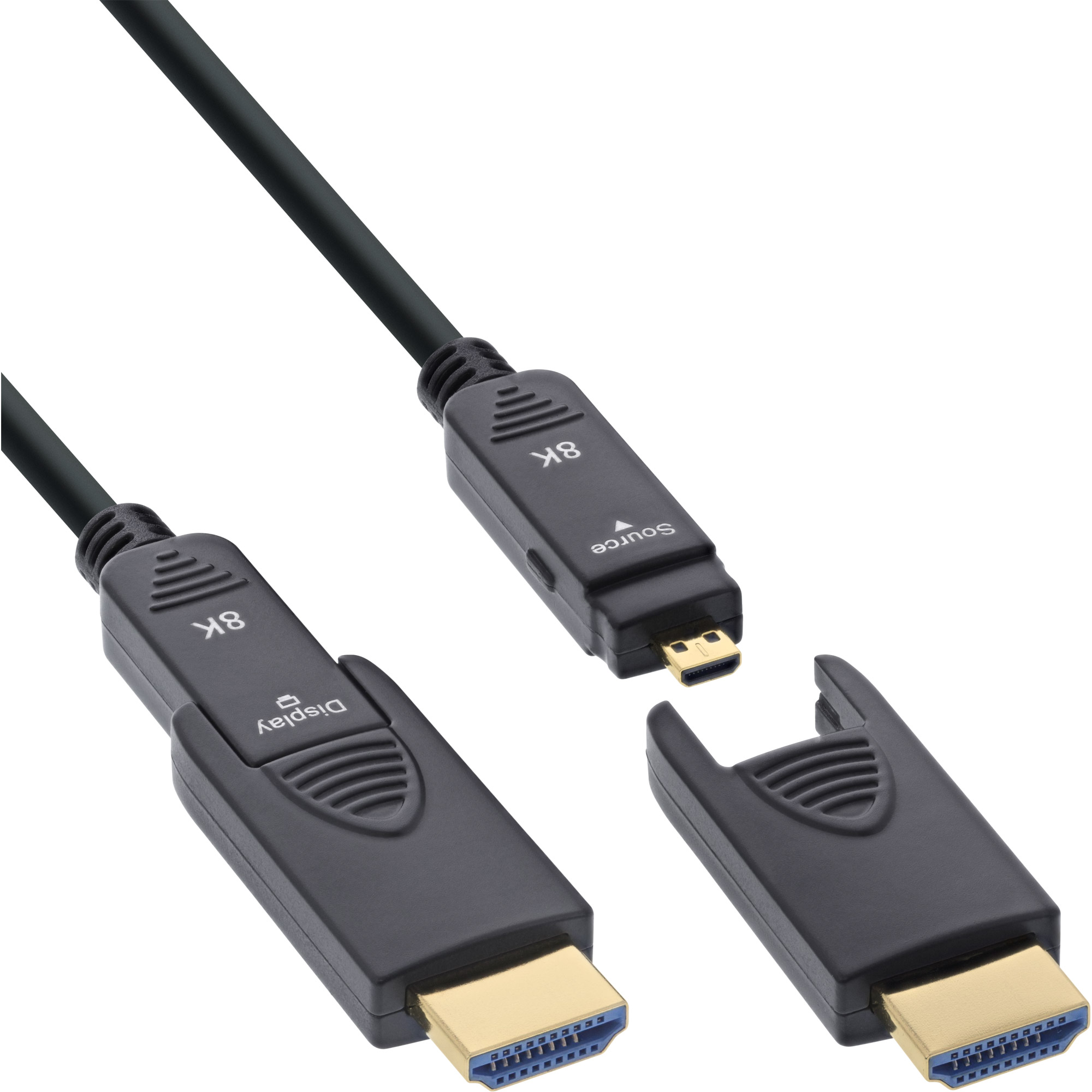 InLine® HDMI AOC Kabel, Ultra High Speed HDMI, 8K4K, Stecker abnehmbar, 20m InLine® HDMI AOC Kabel, Ultra High Speed HDMI, 8K4K, Stecker abnehmbar, 20m