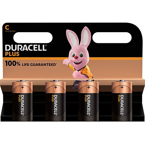 20x Duracell Plus Baby C LR14 Alkaline Batterie
