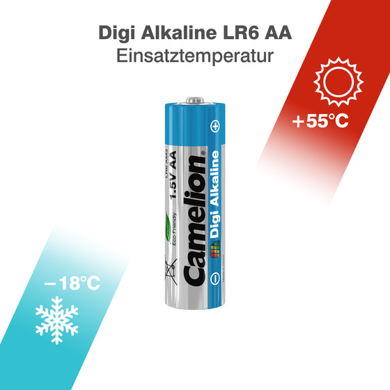 4x Camelion Digi AA Mignon LR6 Alkaline Batterie 4x Camelion Digi AA Mignon LR6 Alkaline Batterie