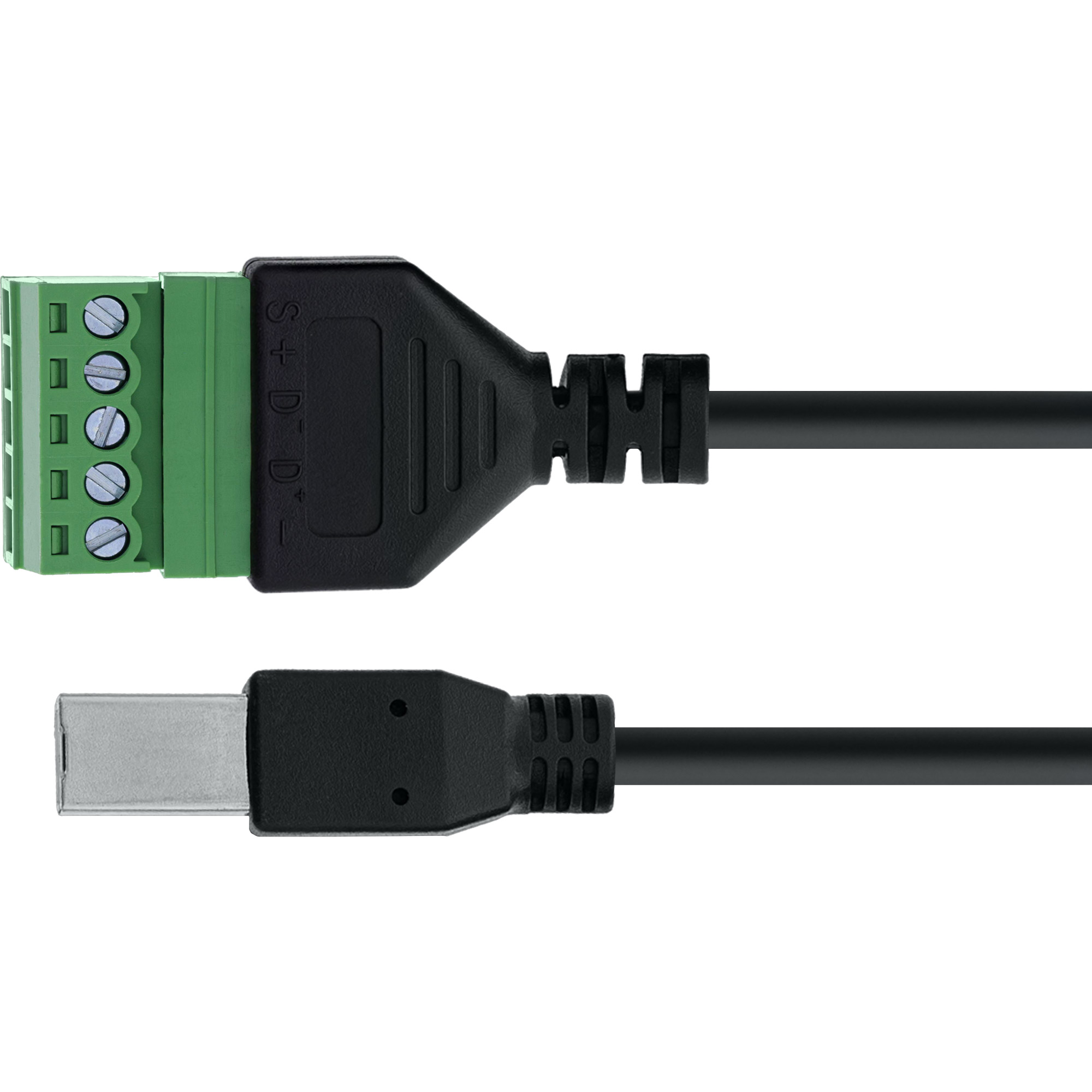 InLine® USB-B Stecker an Terminalblock, 5-polig, mit Kabel InLine® USB-B Stecker an Terminalblock, 5-polig, mit Kabel