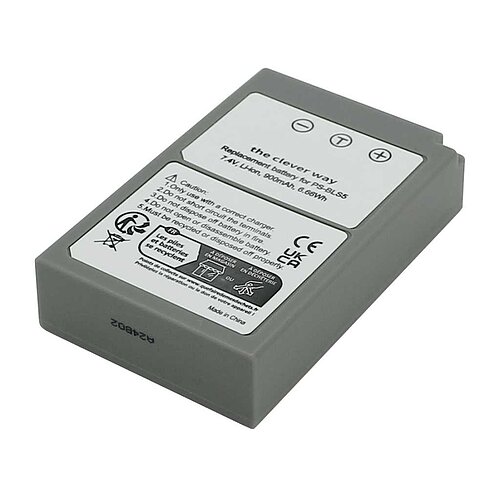 Digicam-Akku LiIon 7,4V 900mAh ersetzt Olympus BLS-5 Digicam-Akku LiIon 7,4V 900mAh ersetzt Olympus BLS-5