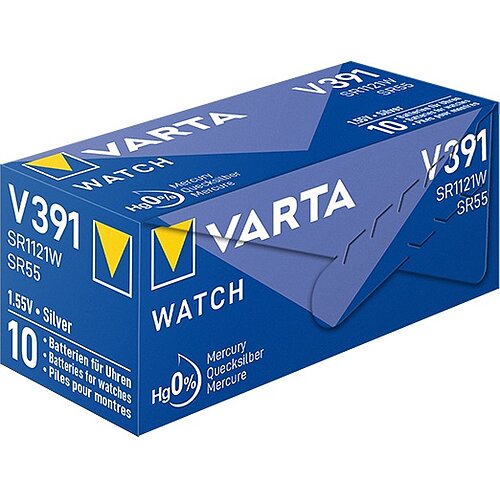 10x SR1120W SR55 391 Silberoxid Batterie Varta 1,55 V