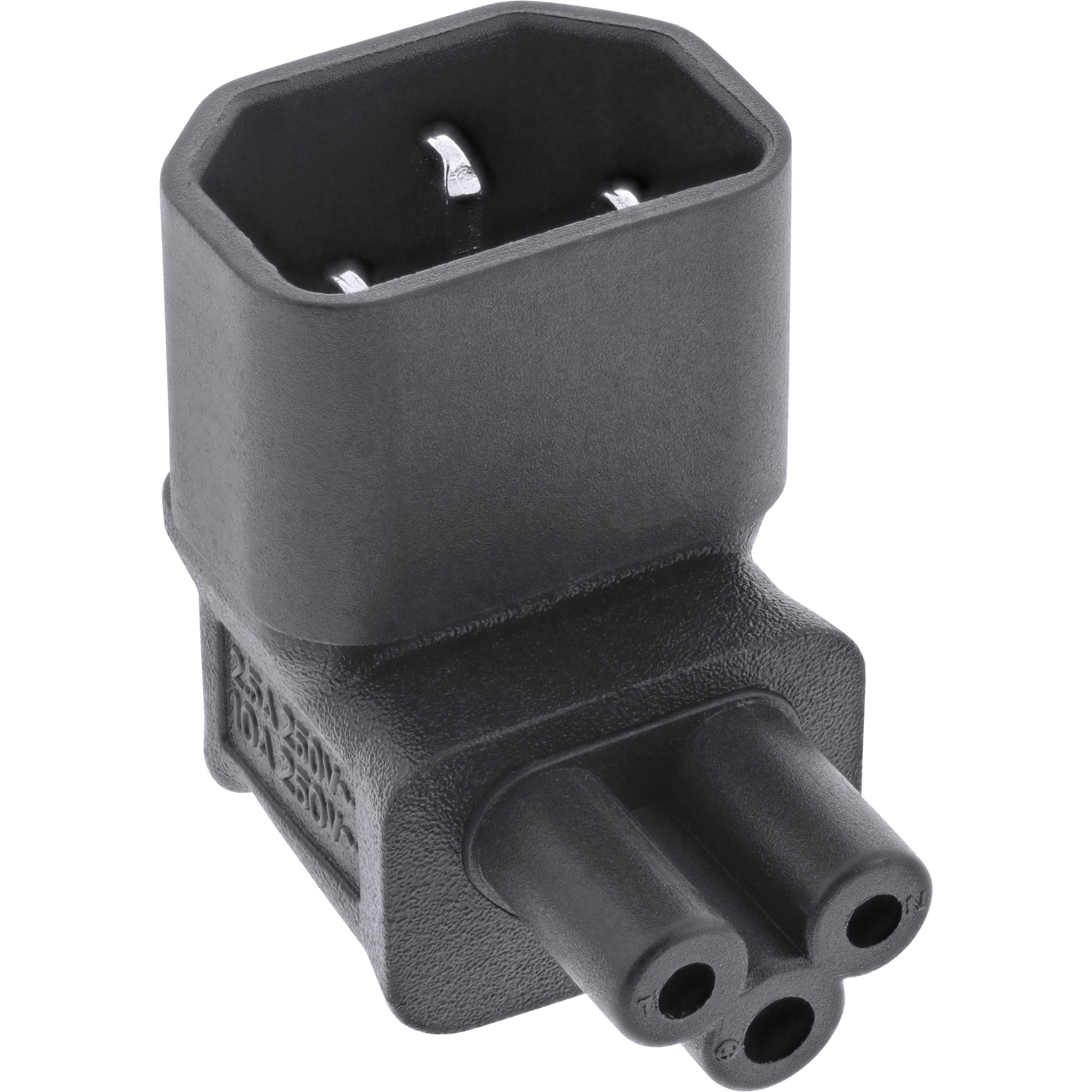 Inline® Netzadapter IEC 60320 C14 / C5, oben/unten gewinkelt, 3pol. Kaltgeräte Inline® Netzadapter IEC 60320 C14 / C5, oben/unten gewinkelt, 3pol. Kaltgeräte
