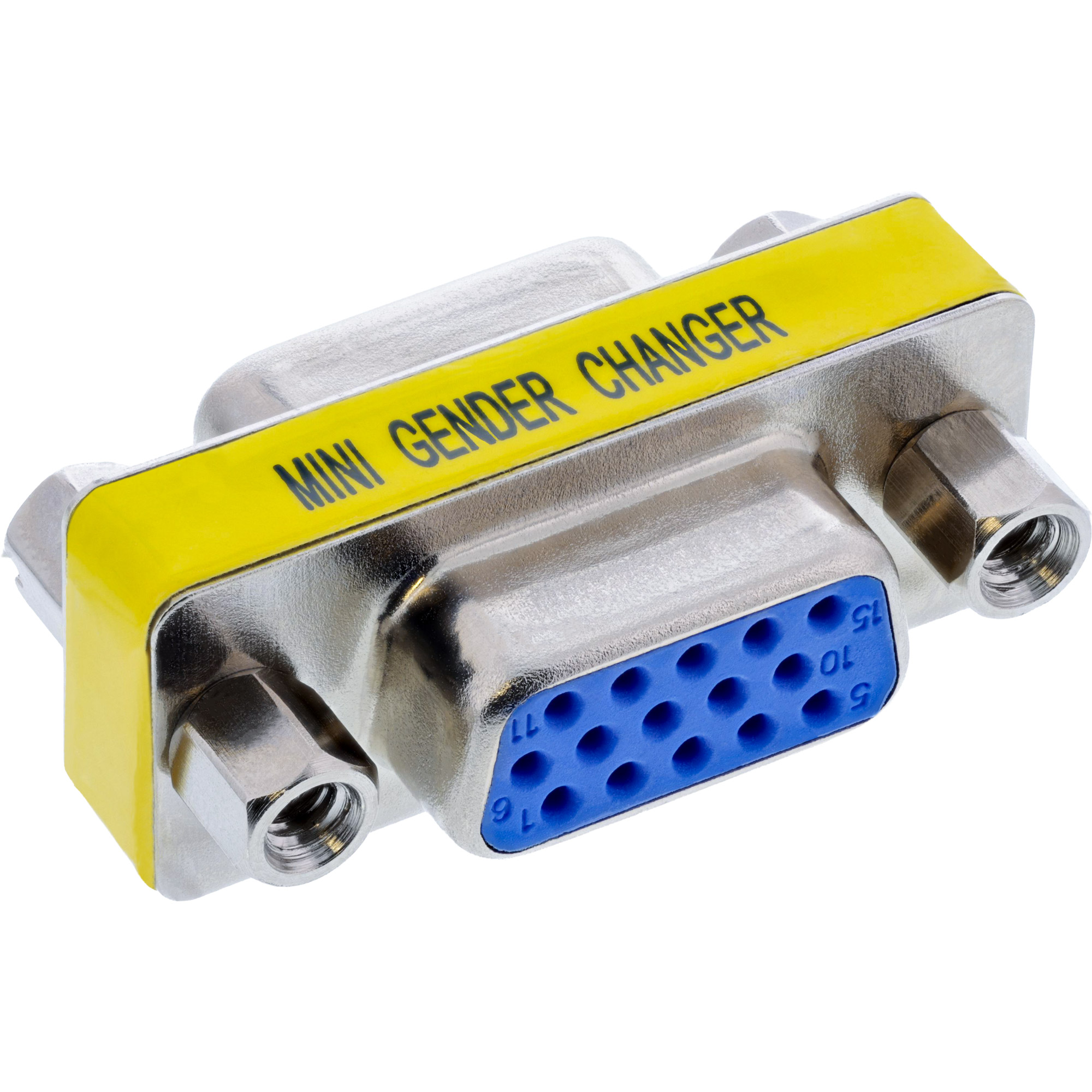 Inline® Mini-Gender-Changer, 15pol HD (VGA), Buchse / Buchse Inline® Mini-Gender-Changer, 15pol HD (VGA), Buchse / Buchse
