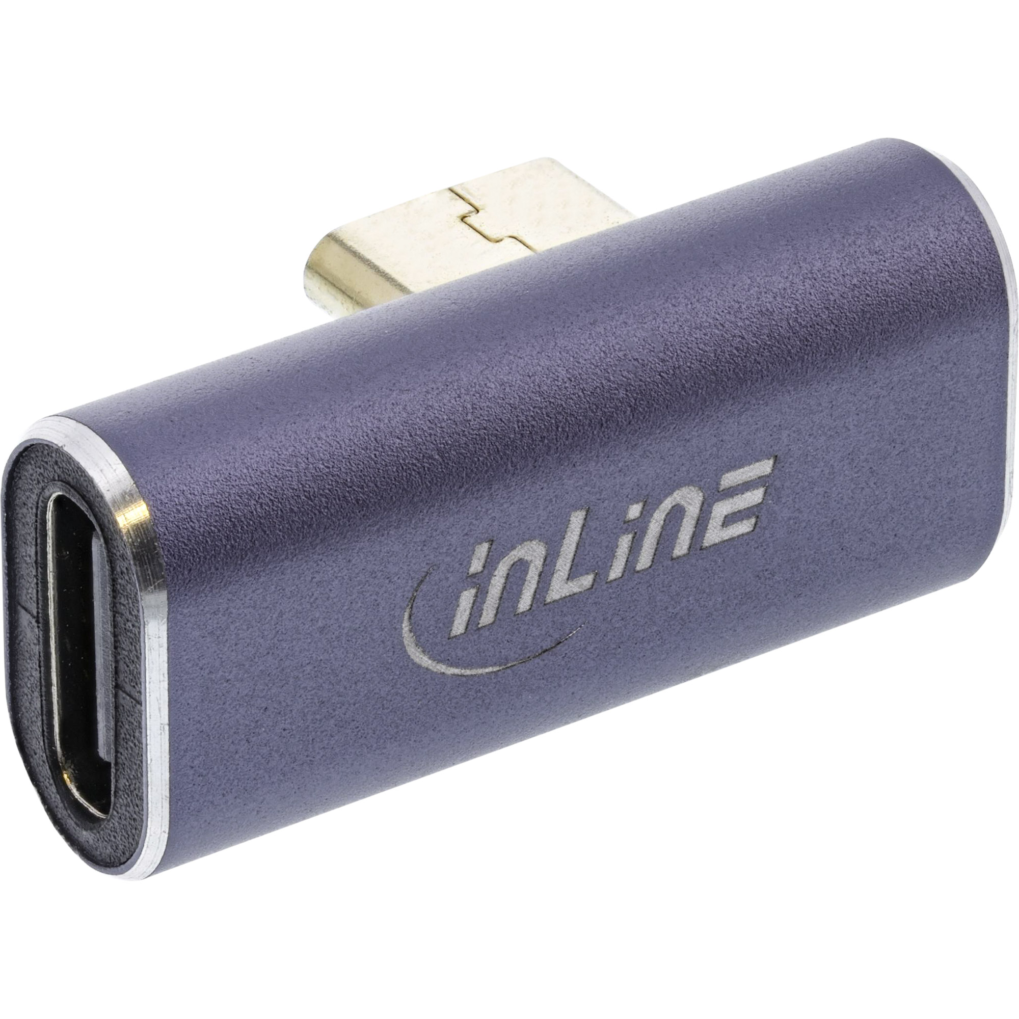 Inline® USB4 Adapter, USB-C Stecker/Buchse vertikal rechts/links gewinkelt Inline® USB4 Adapter, USB-C Stecker/Buchse vertikal rechts/links gewinkelt