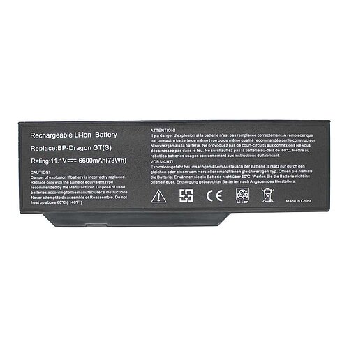 Laptopakku LiIon 11,1V 6600mAh ersetzt Medion 40020374