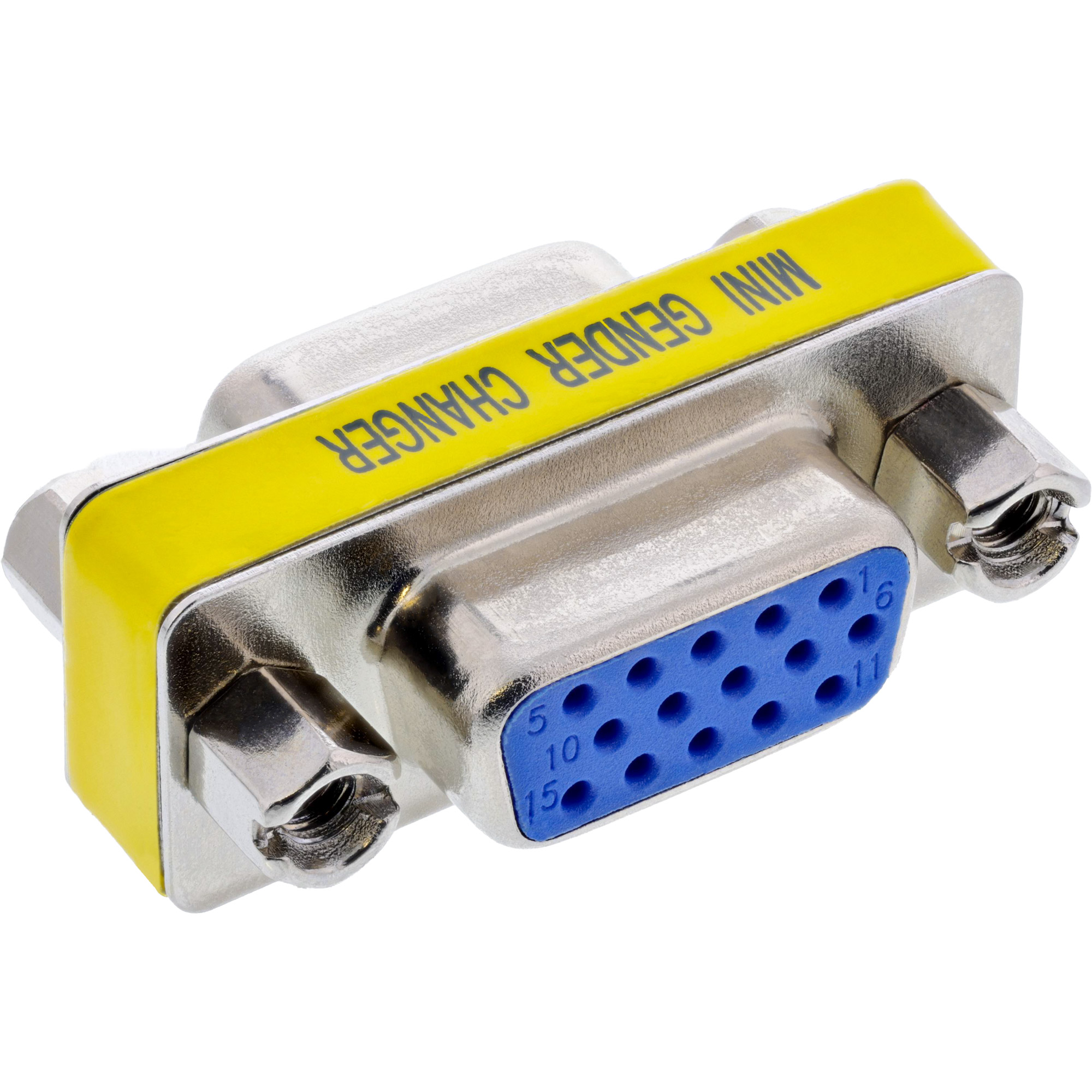 Inline® Mini-Gender-Changer, 15pol HD (VGA), Buchse / Buchse Inline® Mini-Gender-Changer, 15pol HD (VGA), Buchse / Buchse