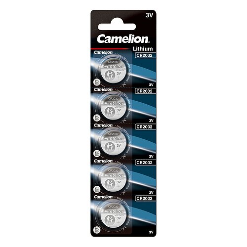 Camelion CR2032 Lithium Knopfzelle 3V - 5 Batterien - 1 x 5er Streifen Camelion CR2032 Lithium Knopfzelle 3V - 5 Batterien - 1 x 5er Streifen