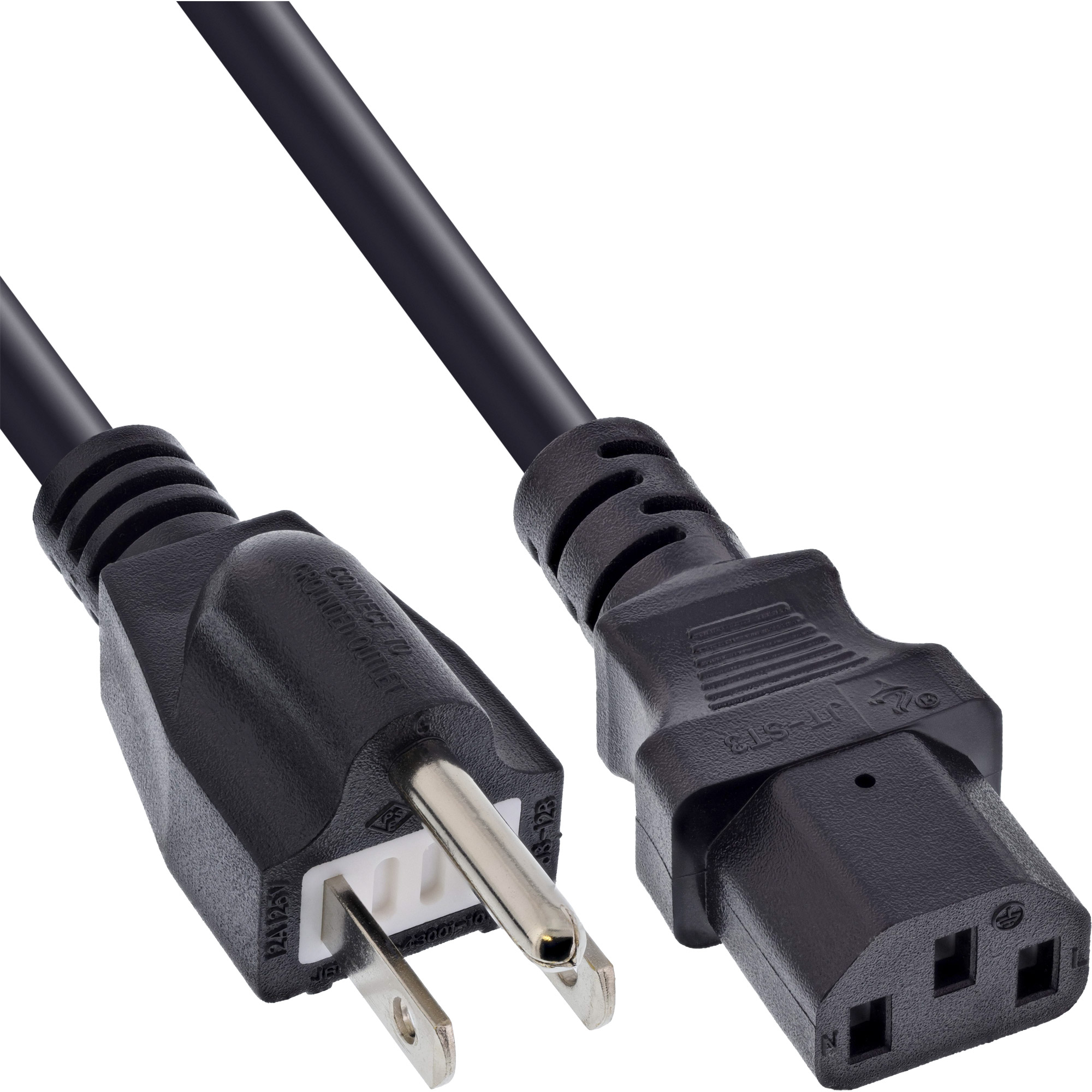 Inline® Netzkabel, Netzstecker Japan auf Kaltgerätestecker C13, 5m Inline® Netzkabel, Netzstecker Japan auf Kaltgerätestecker C13, 5m
