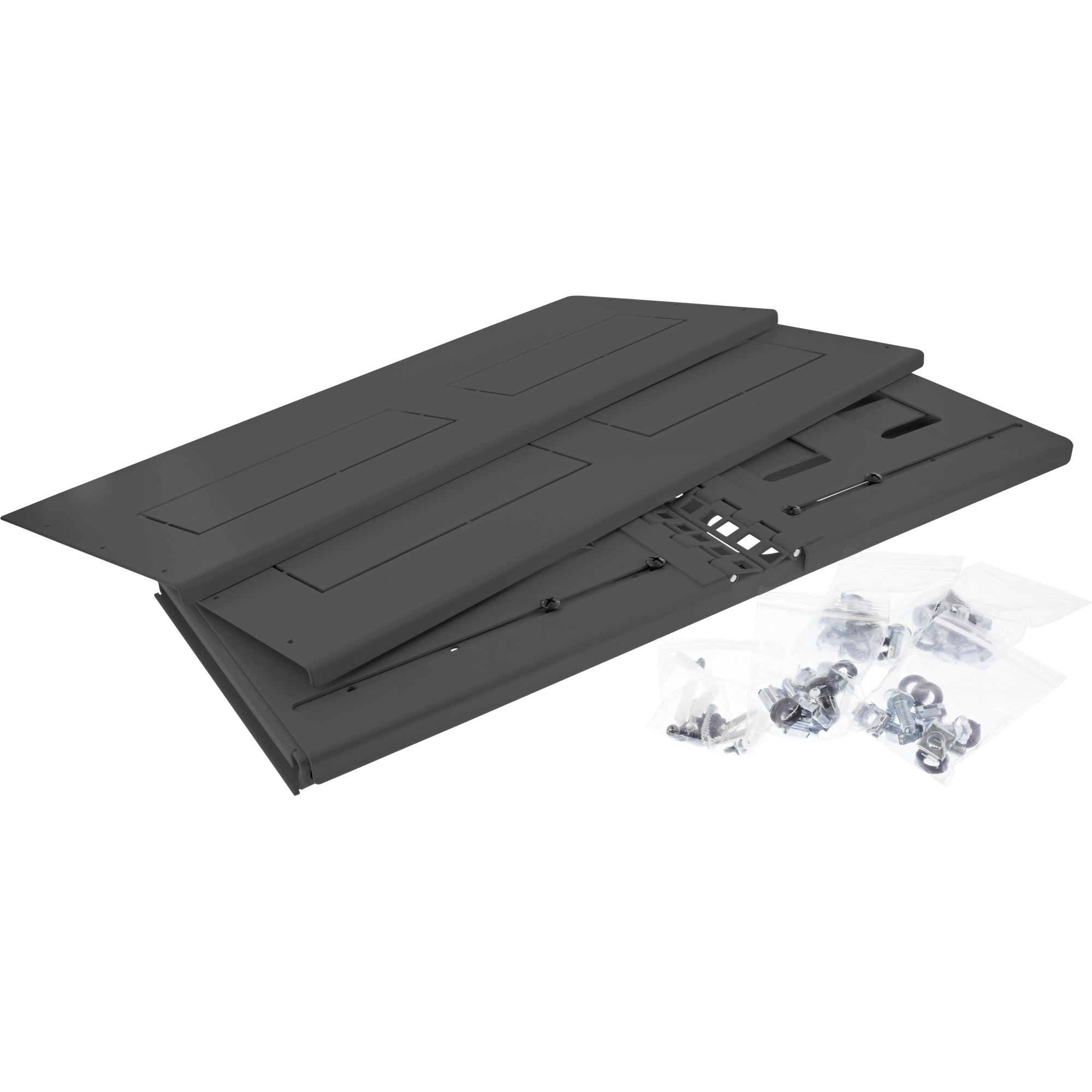 Inline® 19" Rack zur Wandmontage, 4HE, 24-40cm Tiefe, mit Abdeckung, schwarz