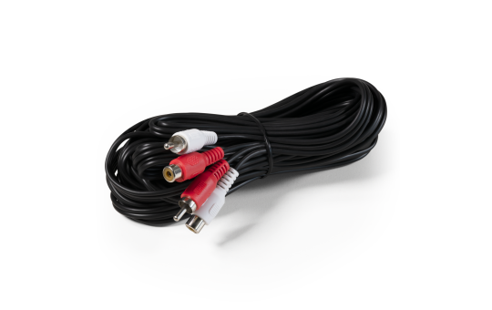 Cinch-Verlängerung 10m stereo, Stecker-Kupplung