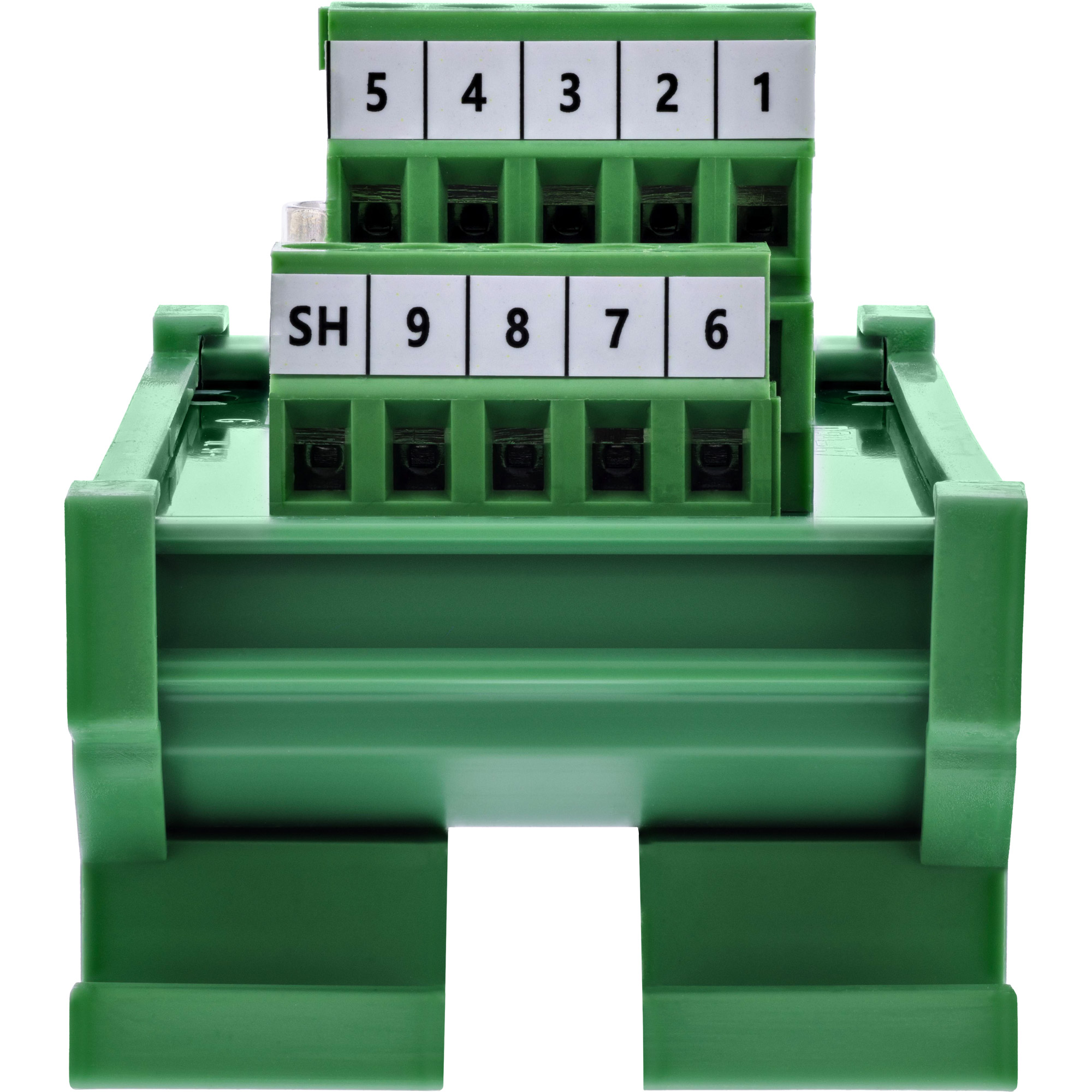 InLine® D-Sub 9 Terminalblock, Stecker, Schraubklemme, Hutschiene