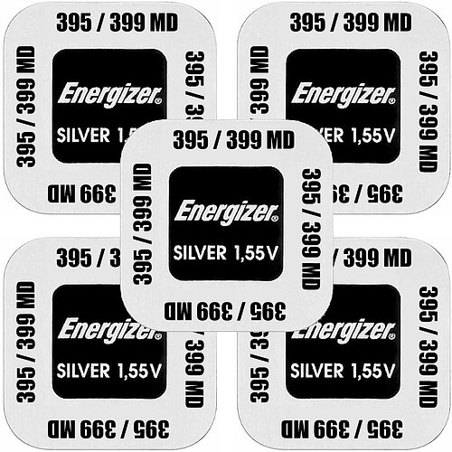 Energizer SR57 399 / 395 MulitDrain Silberoxid Batterie 1,55V - 5er Verpackung