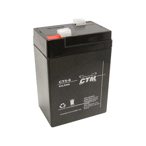 CTM CT5-6 6V 5Ah 4,8 mm Faston CTM CT5-6 6V 5Ah 4,8 mm Faston