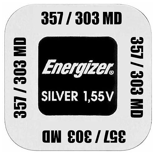 SR44 357 / 303 MultiDrain Silberoxid Batterie Energizer 1,55 V 