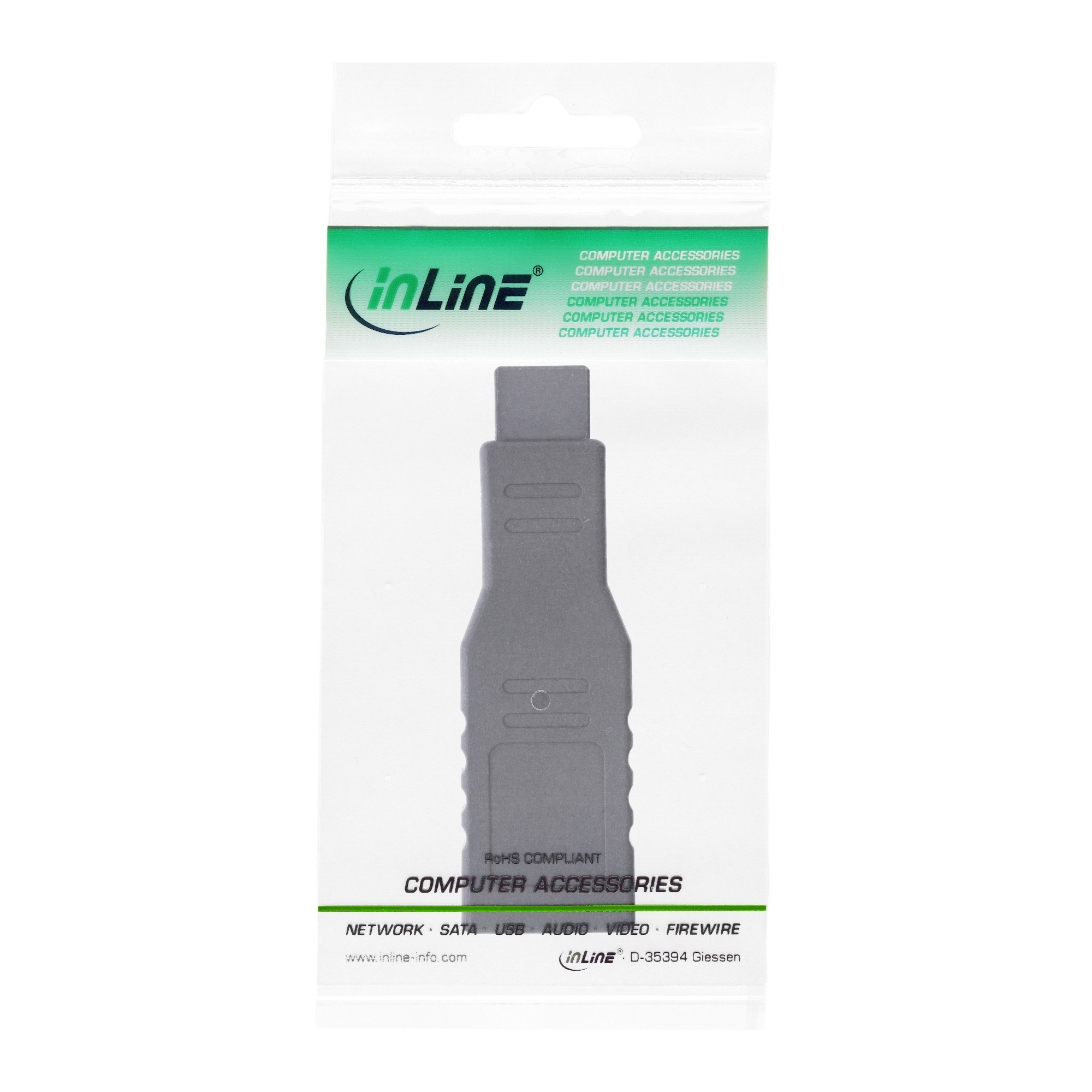 Inline® FireWire Adapter, 6pol Buchse/9pol Stecker