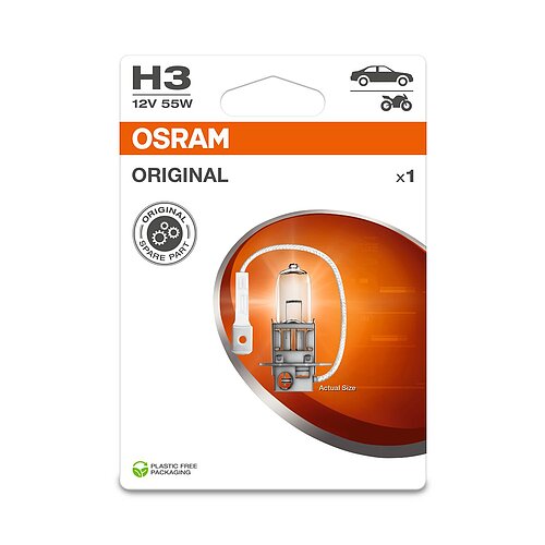 OSRAM H3 12V 55W PK22s 1st. Blister