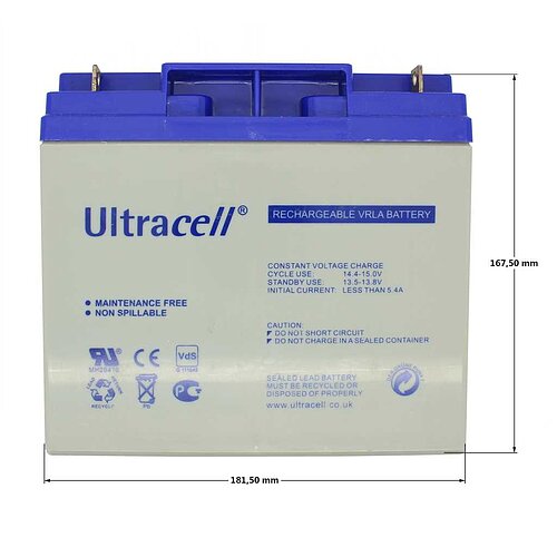 Ultracell UCG20-12 12V 20Ah zyklenfest Ultracell UCG20-12 12V 20Ah zyklenfest