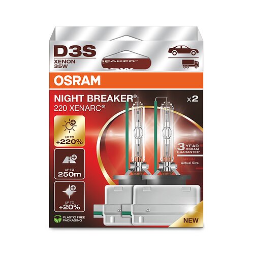 Osram D3S 35W XENARC® NIGHT BREAKER® 220 - 2er Paket