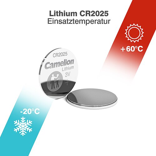 Camelion CR2025 Lithium Knopfzelle 3V - 1 Batterie aus 5er Streifen Camelion CR2025 Lithium Knopfzelle 3V - 1 Batterie aus 5er Streifen