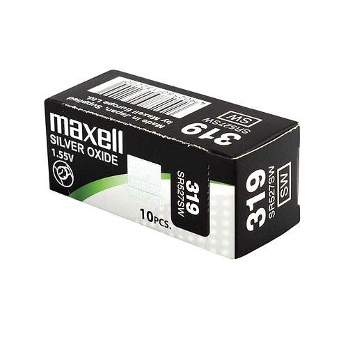 10x SR527SW SR64 319 Silberoxid Batterie Maxell 1,55V