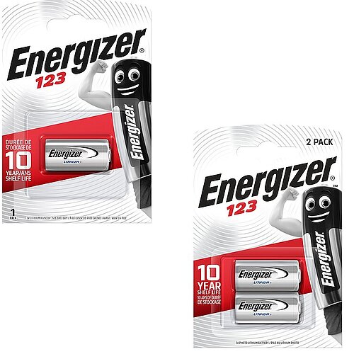 Energizer Lithium 3V CR123A CR17345 Batterie - 5er Verpackung