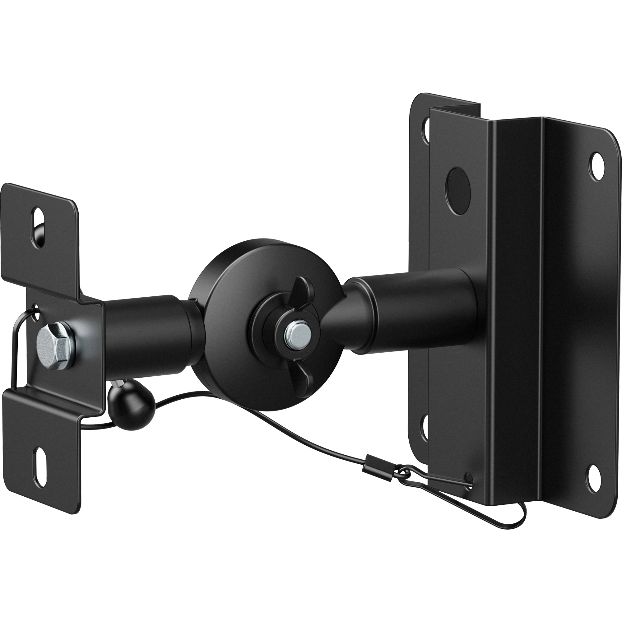 Inline® Lautsprecher Wandhalterung bis 15kg, 2er Set, schwarz