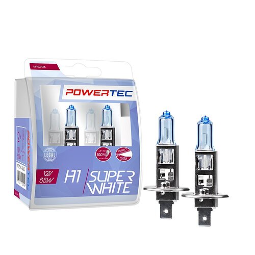 Powertec SuperWhite H1 - P14.5s 55W 12V Duo