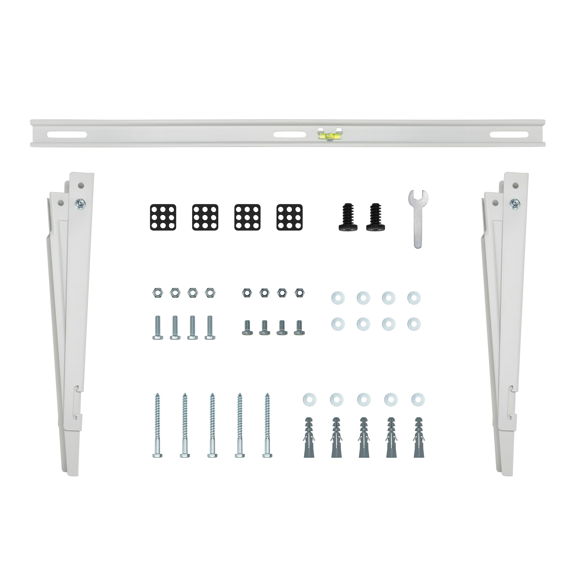 Inline® Halterung für Split Klimaanlage außengerät oder Wärempumpe, weiß