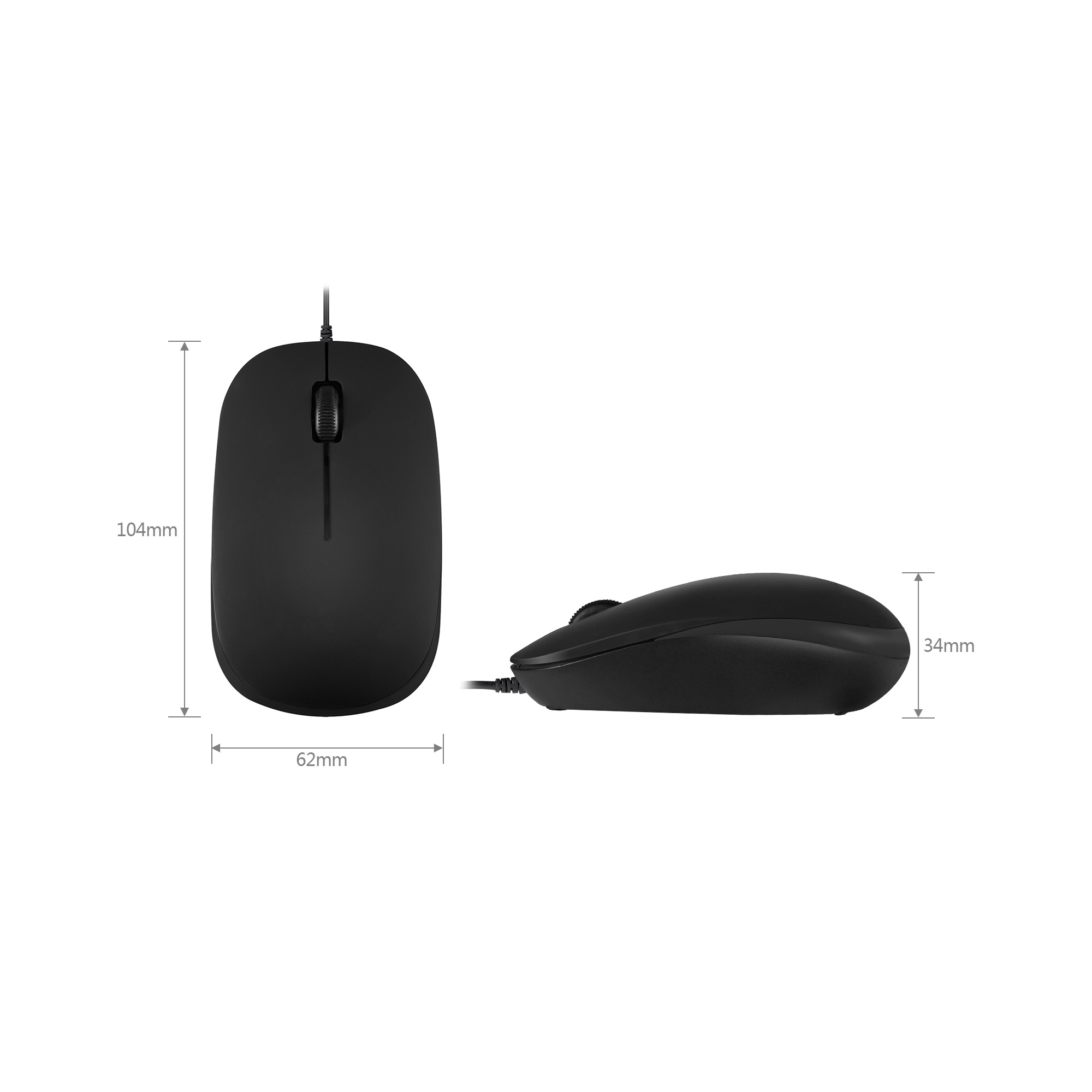 Perixx PERIMICE-201 P B, Kabelgebundene optische Maus, PS/2-Kabel, schwarz Perixx PERIMICE-201 P B, Kabelgebundene optische Maus, PS/2-Kabel, schwarz