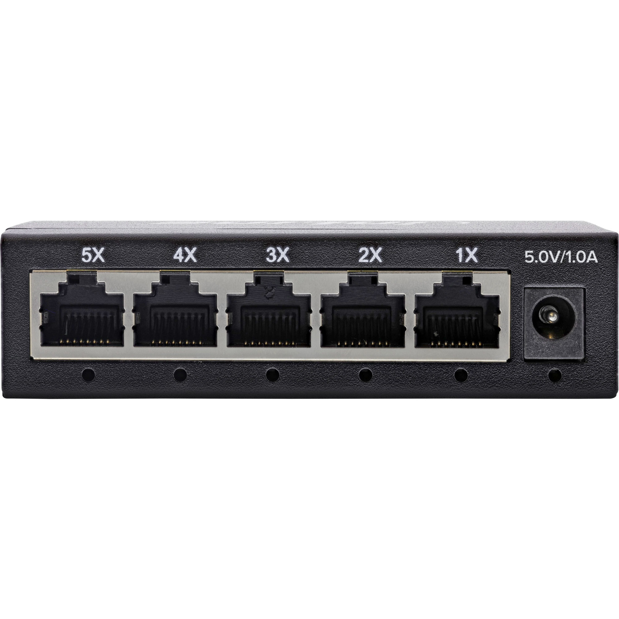 Inline® Gigabit Netzwerk Switch 5-Port, 1Gb/s, Desktop, Metallgehäuse, Lüfterlos